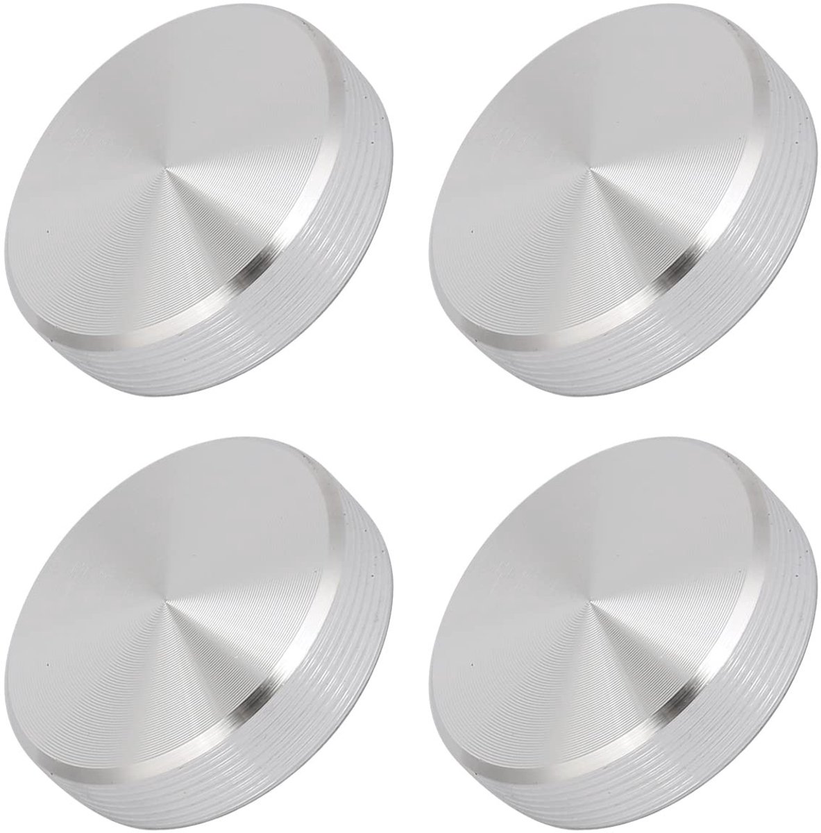 Dailygoods - Set van 4 Aluminium Tafeladapter Schijven voor Glazen Meubels