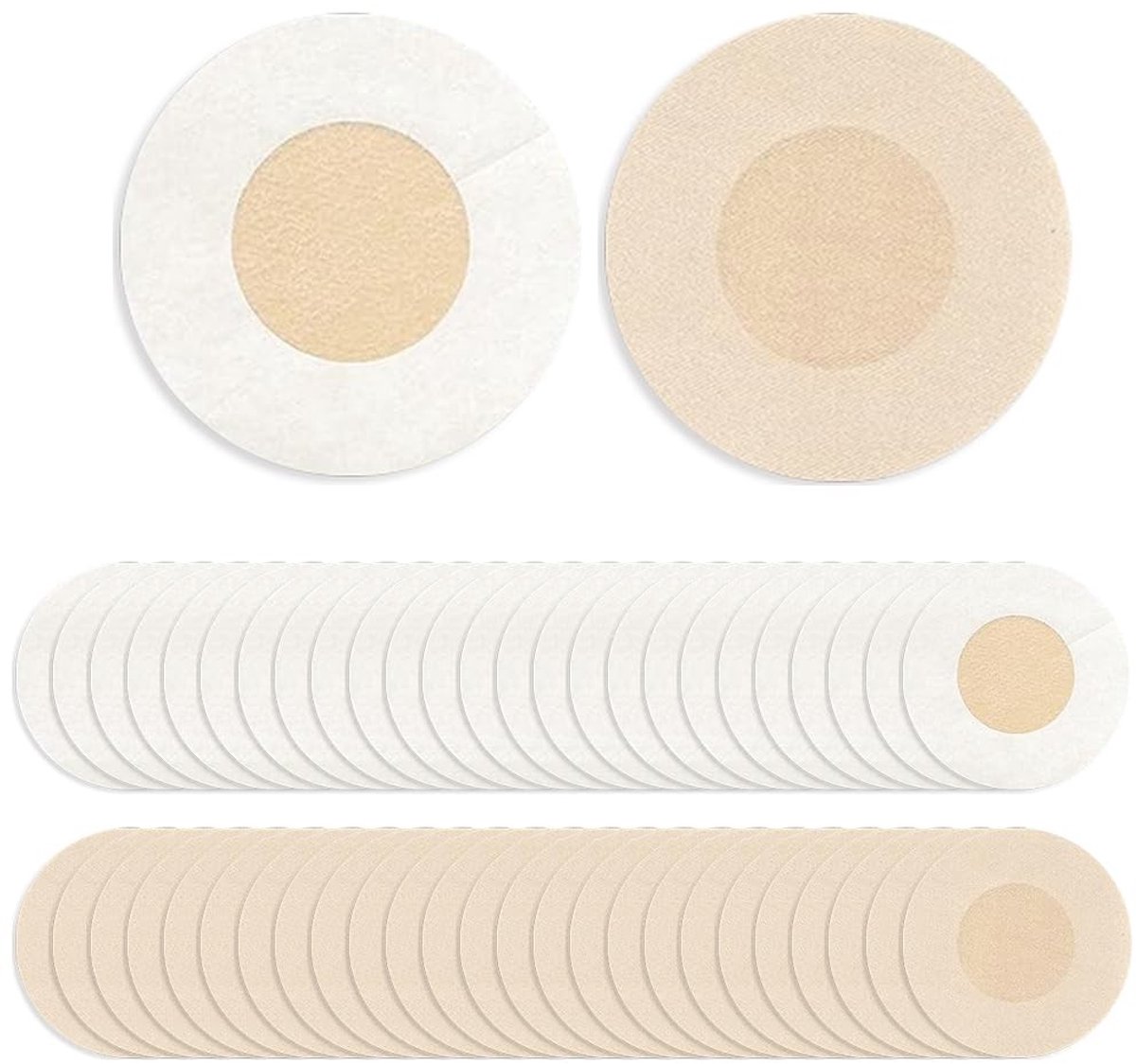 Dailygoods- Tepelafdekking Onzichtbaar - Zelfklevende Tepelstickers - Wegwerp Tepelcovers - Waterdicht - Antislip - Huidskleurig Materiaal