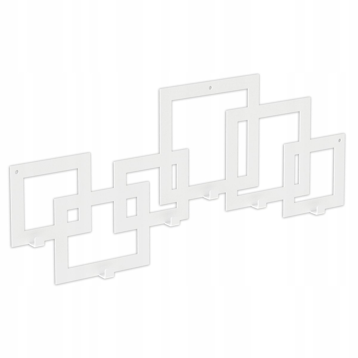 SQUARE 600 Loft kleerhanger - Decoratief wit metaal