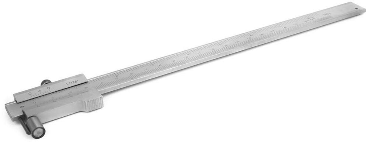 JHUBERS- Markeringsmeter 0-200 mm - Parallelle Schuifmaat - Roestvrij Staal - Slijtvast - Duidelijke Schaal - Hardmetalen Naald