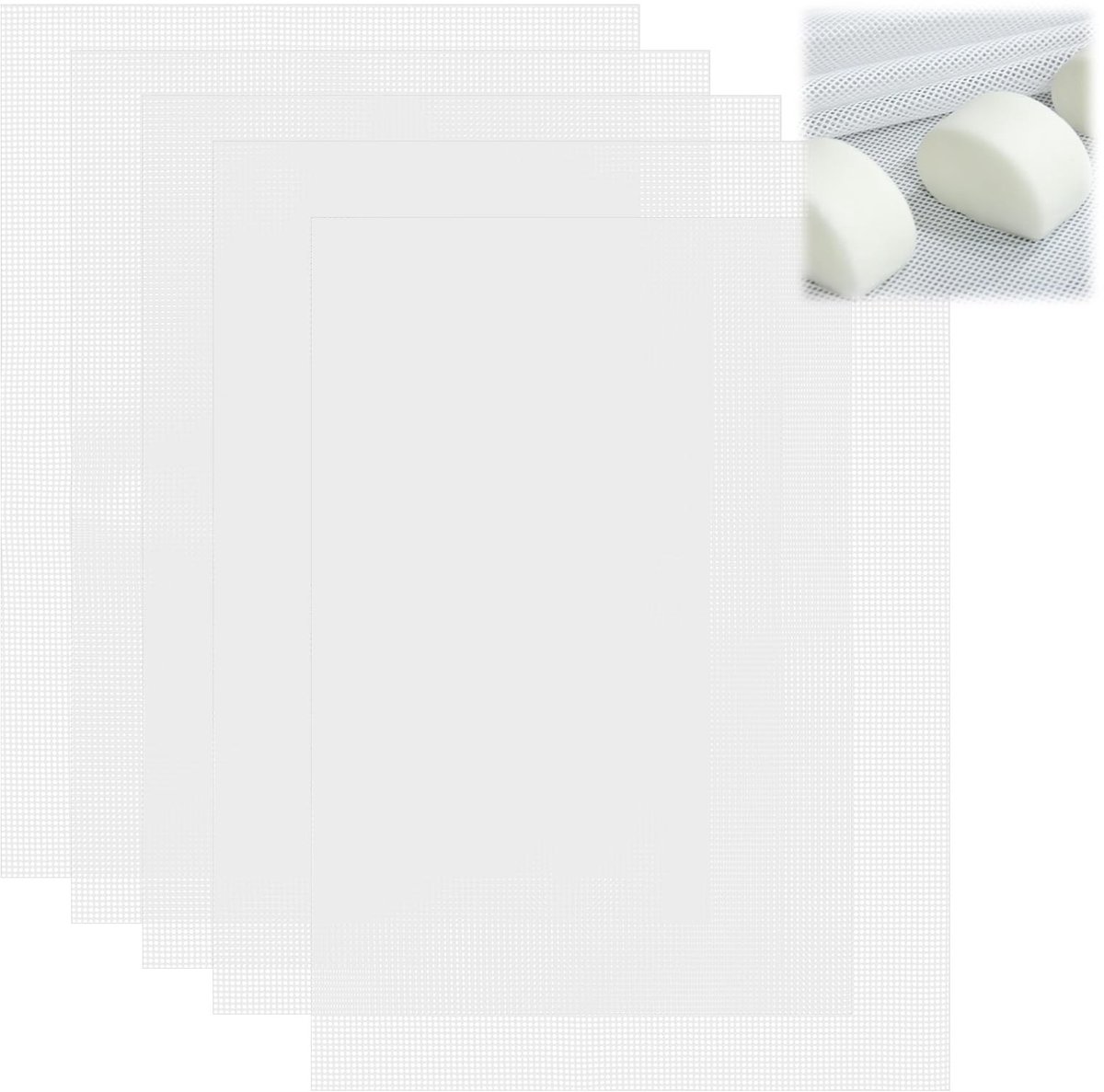 BRENZOOS- Dehydratorbladen 5 stuks - Siliconen - BPA-vrij - Herbruikbaar - Antiaanbak - Water- en oliebestendig - 37 x 27 cm - Droogmat