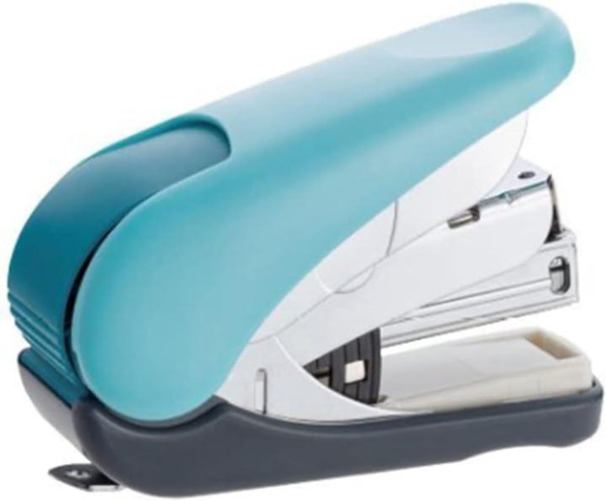 Bureau nietmachine - Mini nietapparaat - Papier bundelen - Stevig en compact - 32 vel capaciteit - Nautisch blauw