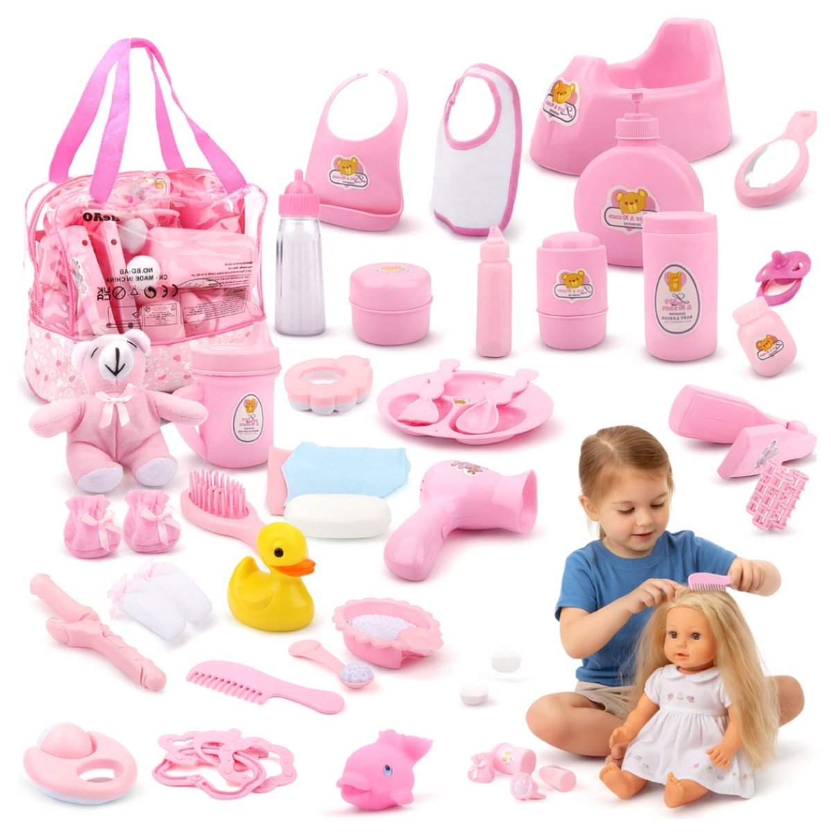 Lalinentas met 40 Accessoires: Speelgoed voor Kinderen