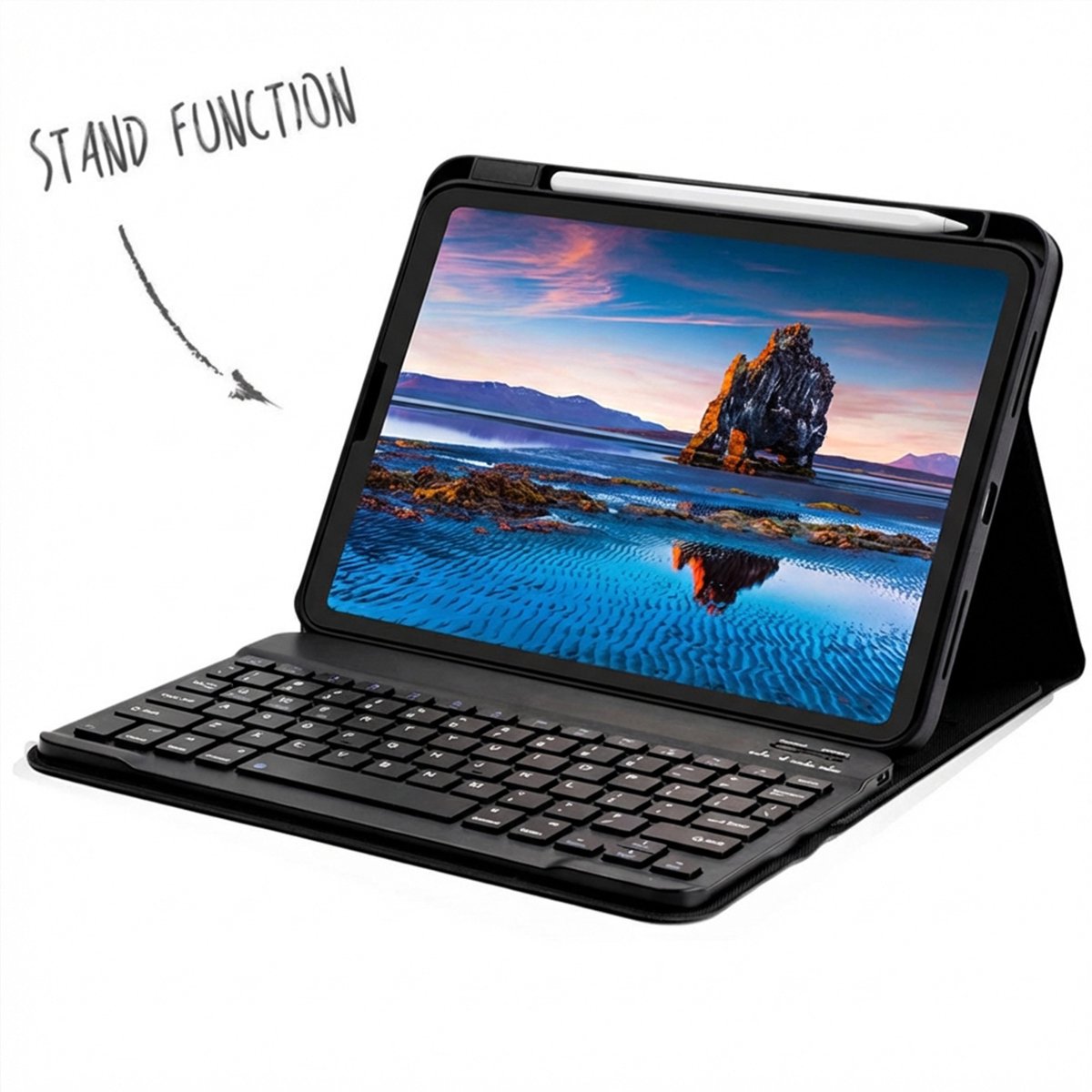 Accezz Tablet Toetsenbord Hoes - Geschikt voor Apple iPad 11 2025 A16 / iPad 10e generatie (2022) 10.9 inch - QWERTY Bluetooth Keyboard Bookcase — cadeau in Telefoon & Tablet - foto 4