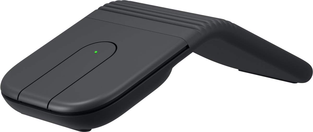 Logitech Mobi Fold - Ovouwbare Muis - Draagbaar - Touch Scrolling – Stille Klikken – 4K DPI – Bluetooth - Zwart