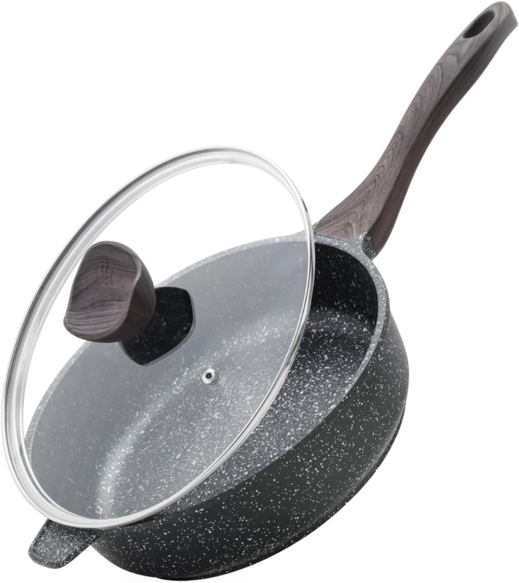 QIN® Frituurpan Inductie - Frituurpan - Frituurmandje - Zwart - 19cm x 28cm x 8cm