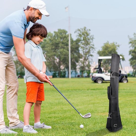 Kinder Golftas - Junior Golftas - Golf Leren - Lichtgewicht Ontwerp - 83 x 18 x 15 cm - Rozerood — afbeelding 5