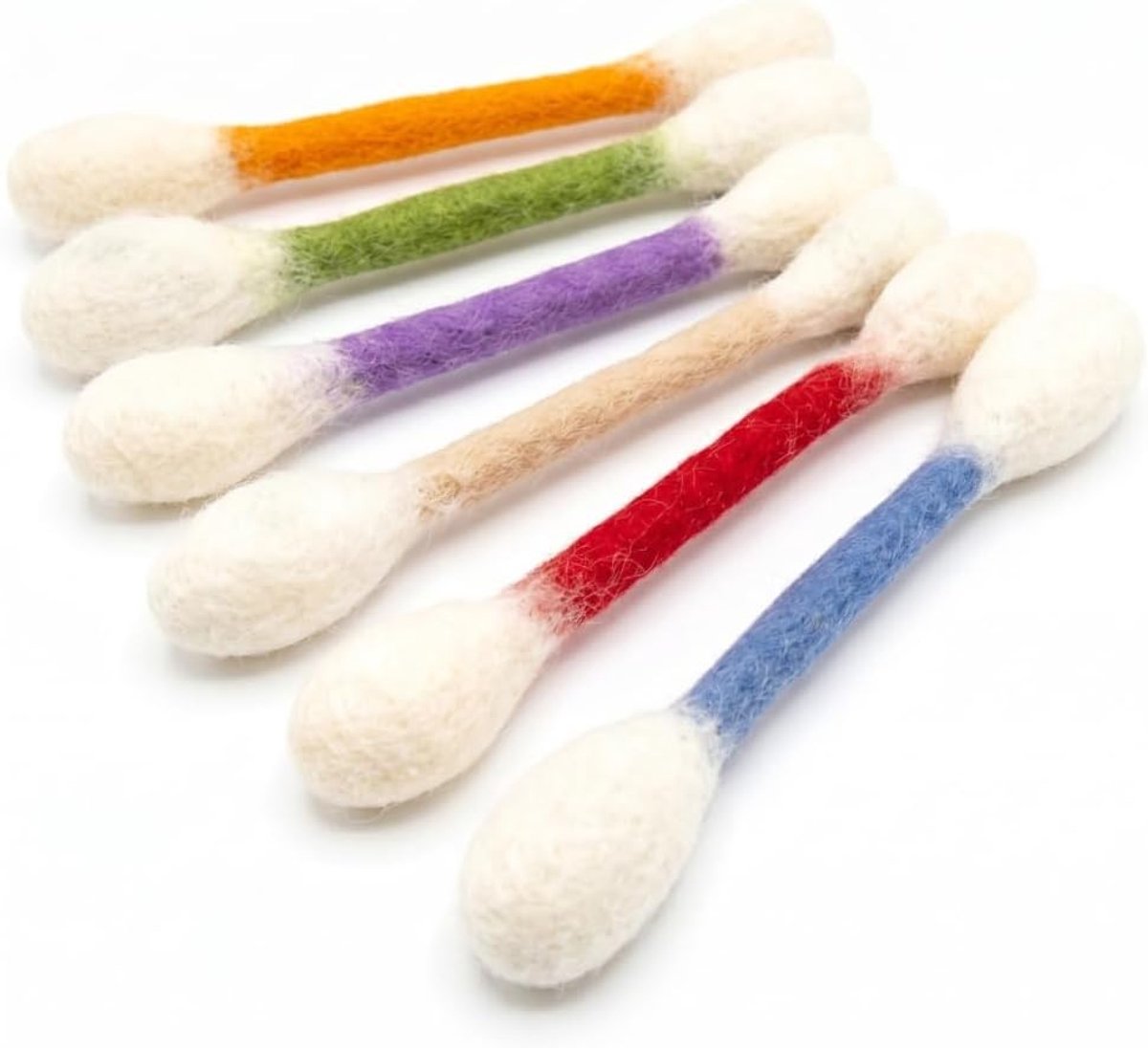 Oneay Set van 6 Kattenkruidstaafjes voor Katten – Katoenen Kauwspeelgoed, Interactieve Kattenspeeltjes voor Spelen, Bijten en Gebitsverzorging