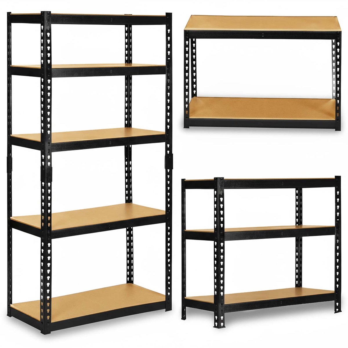 Humberg HR-853 - Opbergrek - 183 x 90 x 40 cm - Zwart - Maksimale last 265 kg
