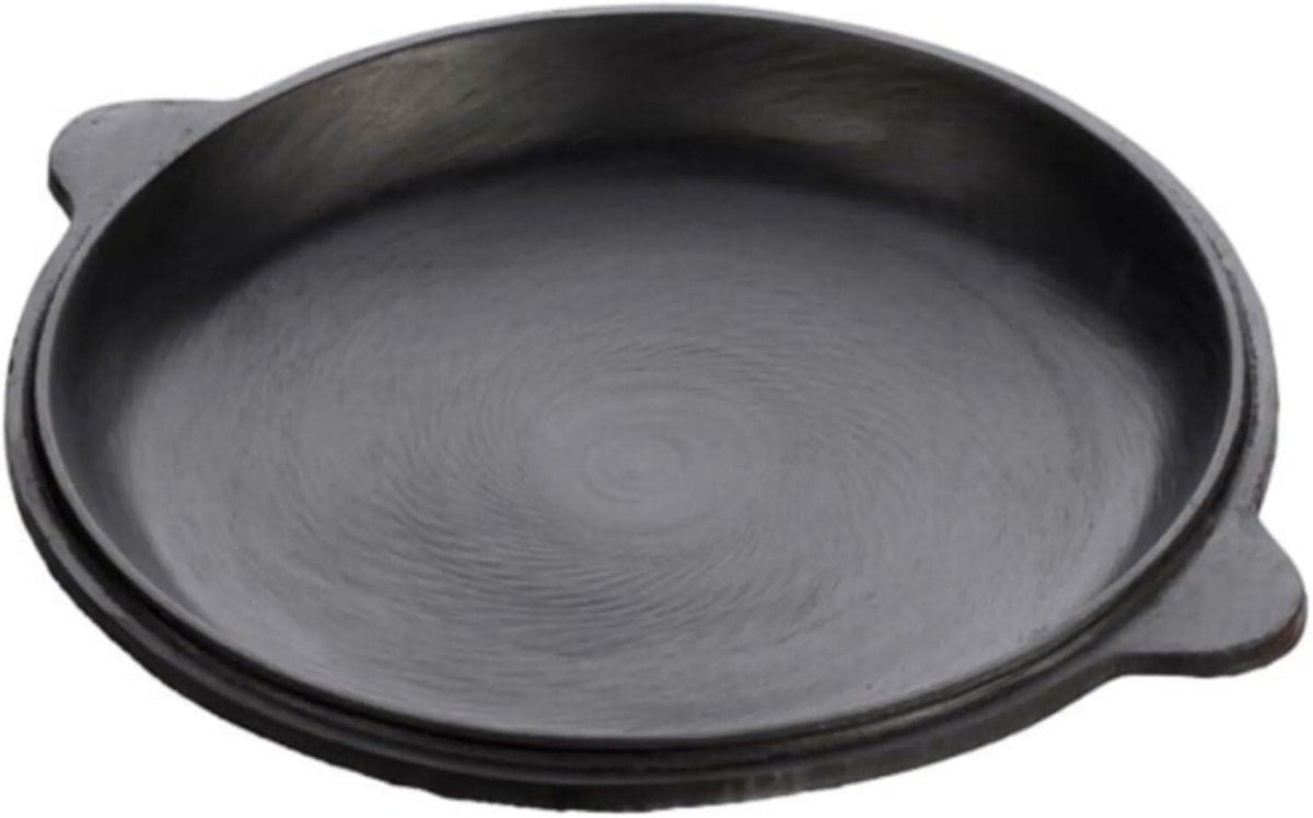 Gietijzeren Pan Deksel - Kazan Deksel - Gerechten Bereiden - Ovenbestendig - 37 cm - Zwart