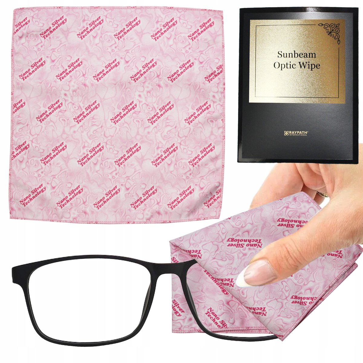 Raypath Sunbeam Microvezel Doekje voor Brillen - Roze
