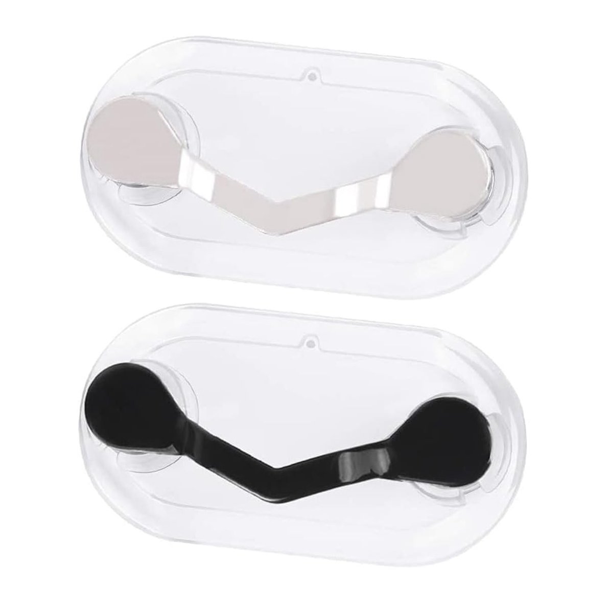 Dailygoods- Brillenhouder Magnetisch - 2 Stuks - Roestvrij Staal - Draagbaar - ID-Kaarthouder - Zonnebrilhouder - Sterke Magneet - Brilclip