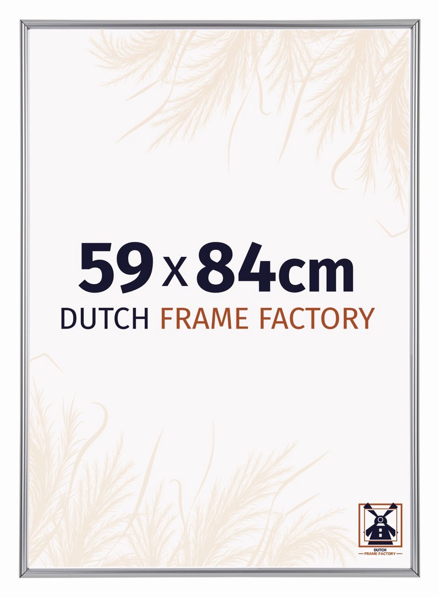 Dutch Frame Factory Fotolijst A1 59,4x84 cm - Kunststof - Zilver Hoogglans - Angers