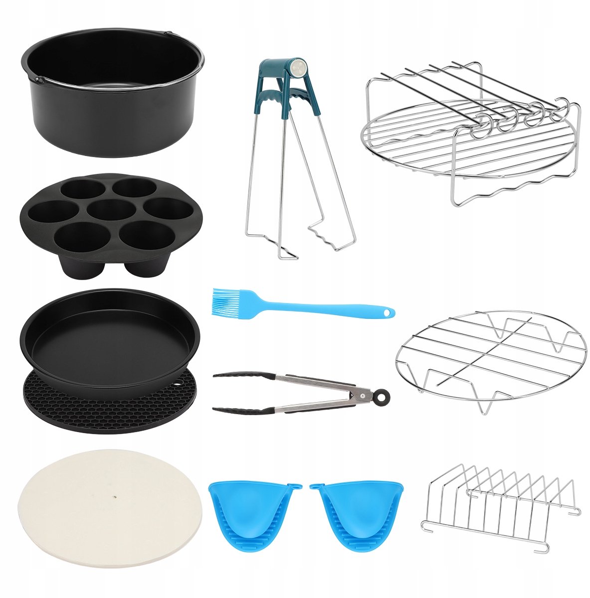 13-delige Airfryer Accessoireset - 7 inch / 18 cm