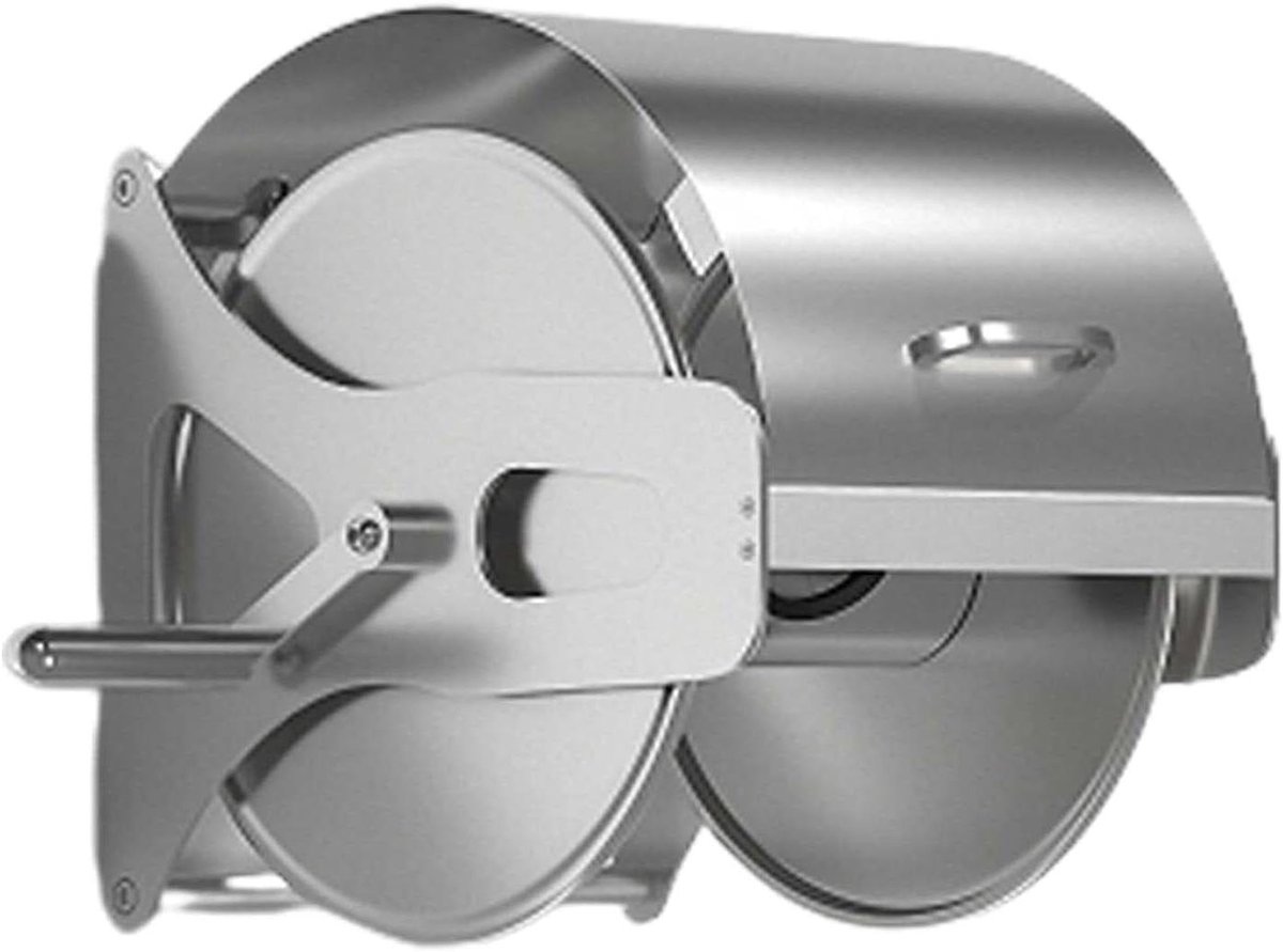 Slanghaspel - Slanghouder - Tuinonderhoud - Wandmontage of mobiel - Houdt 130 voet slang - Zilver