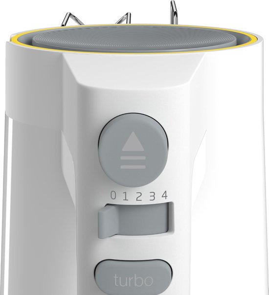 Handmixer - Keukenmixer - Bakken en Koken - 5 Snelheden Turbo - 425 Watt - Wit — afbeelding 5