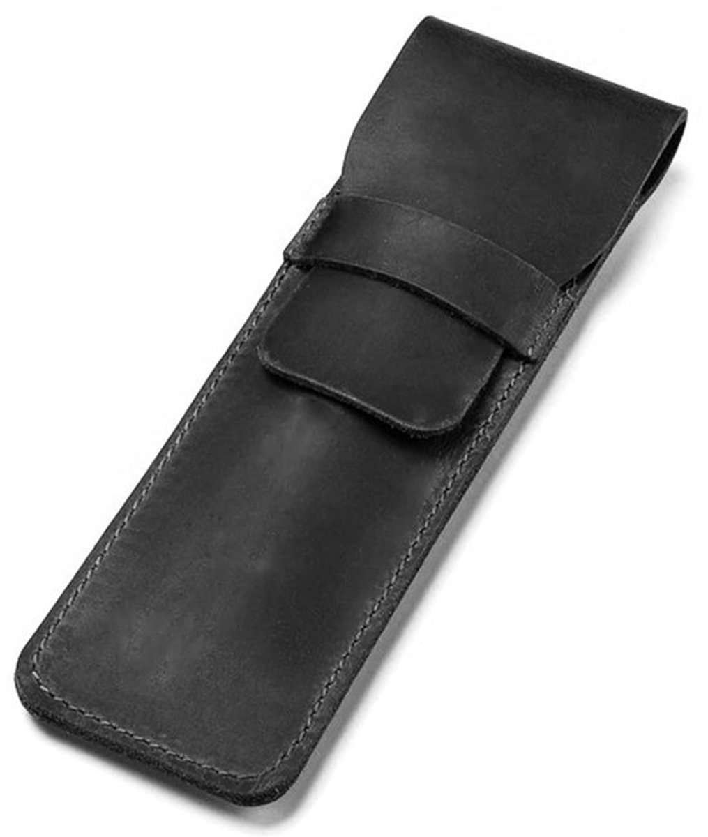 Allecto - Lederen pennenhouder - Handgemaakt - Modern design - Zwart