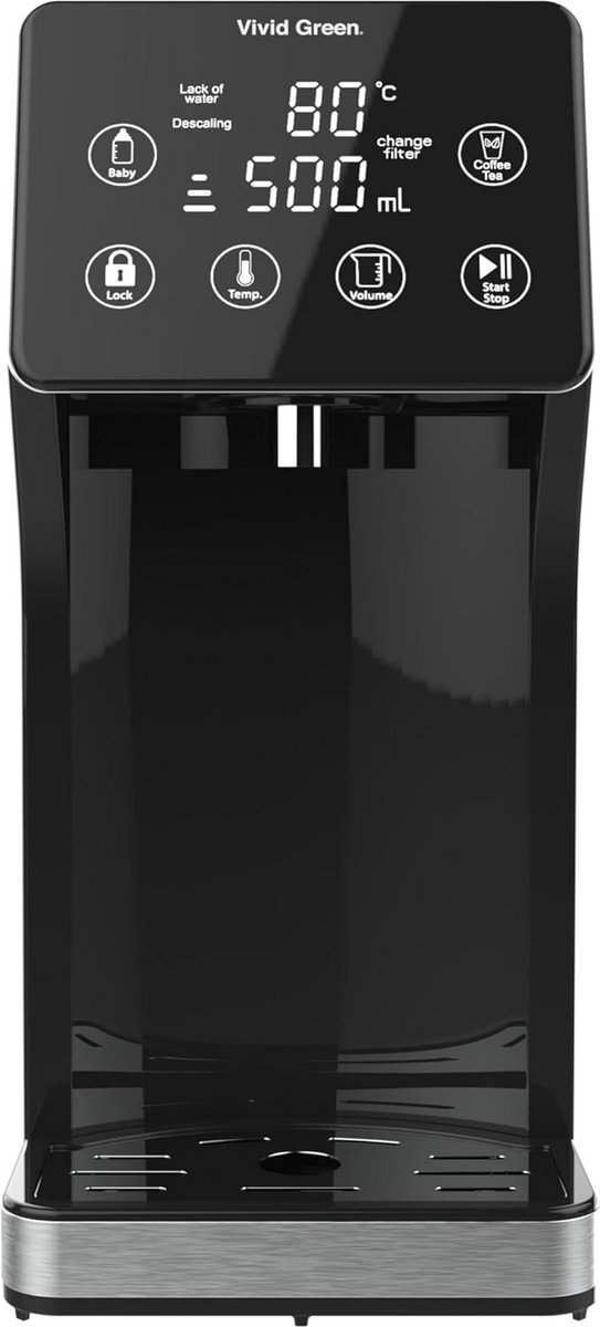 Heetwaterdispenser - Waterkoker - Snel warm water - Temperatuurregeling - 3L capaciteit - Groen