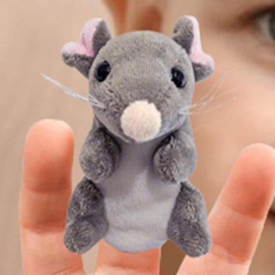Dierenpoppen - Vingerpoppen speelgoed - Rollenspel verhalen - Zachte pluche materialen - 9 cm per pop — afbeelding 2