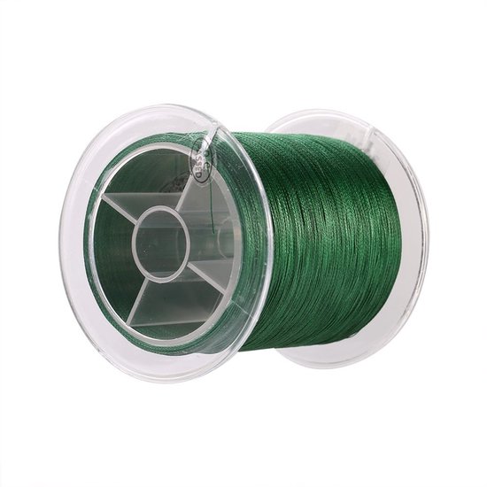 Gevlochten Vislijn - Visdraad PE - Vissen Karpervissen - Lage Rek Sterk - 300m 27.2kg - Groen van Merkloos — afbeelding 5