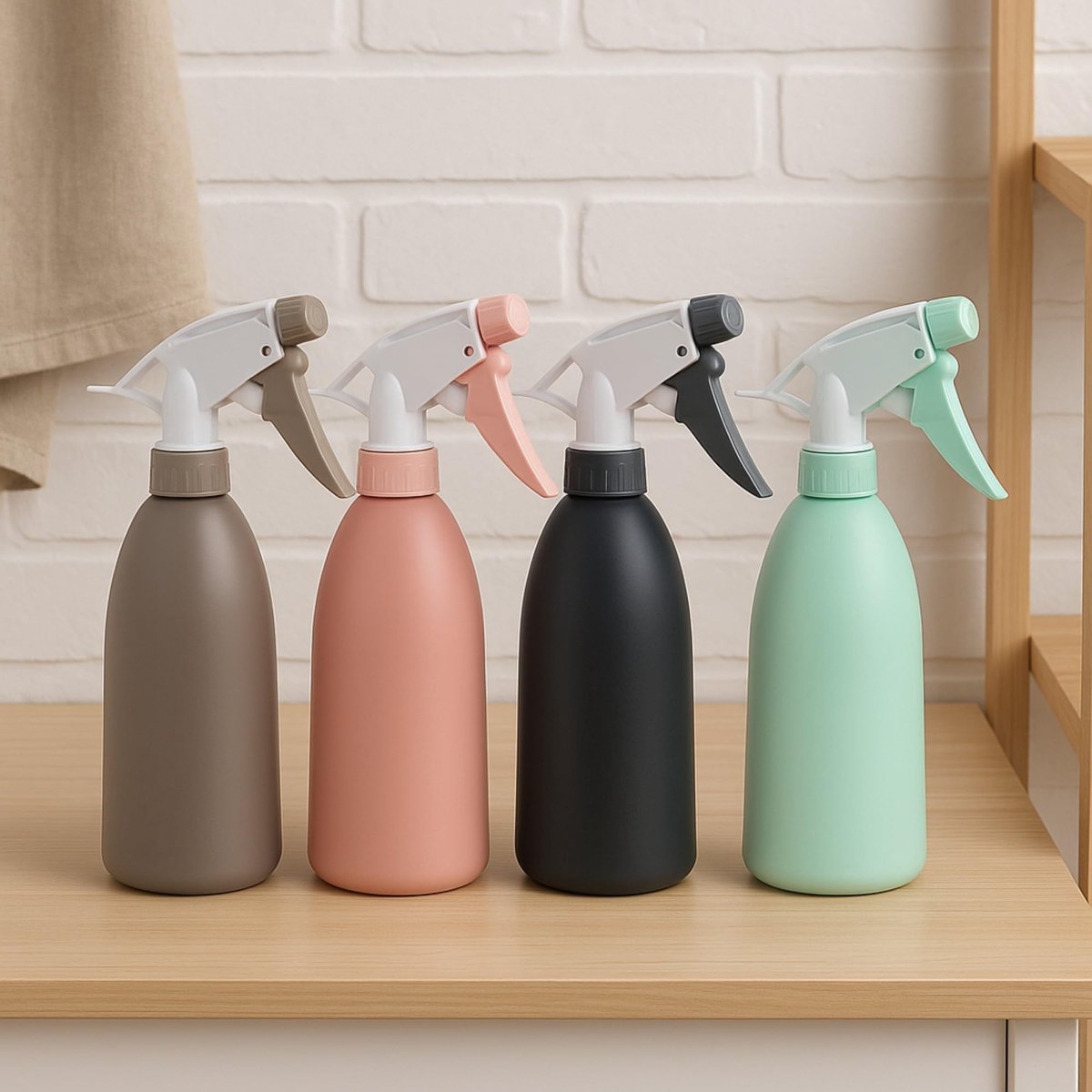 Dailygoods- Plantensproeiers Set van 4 - 480 ml - Verstelbare Sproeikop - Ergonomisch - Navulbaar - Robuust PP Materiaal - Spuitfles