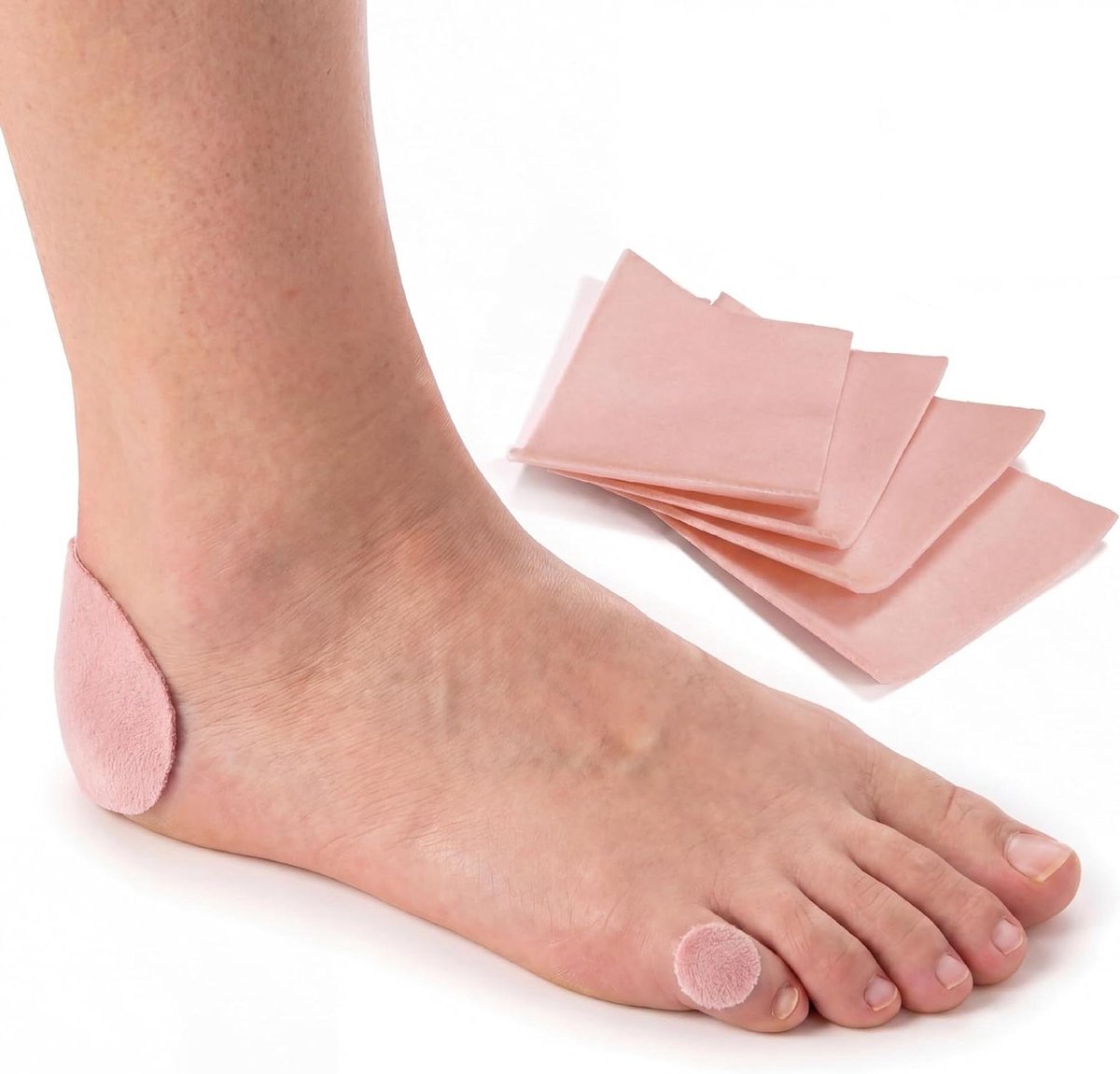Moleskin Pads - Zelfklevende Pads - Voet Comfort - Op Maat Te Knippen - 4 Stuks - Roze