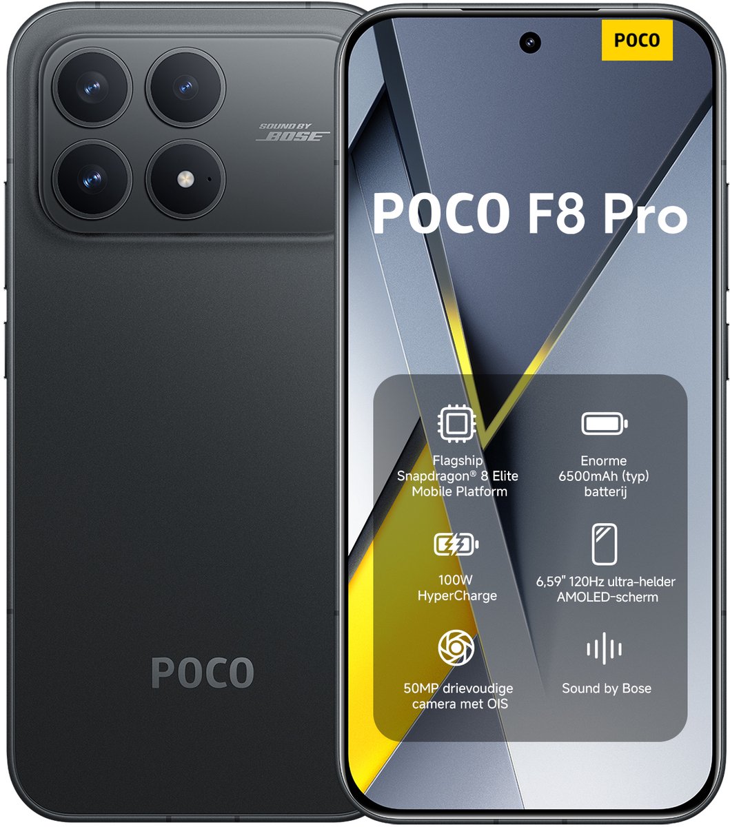 Xiaomi Poco F8 Pro 5G - 512GB - Zwart