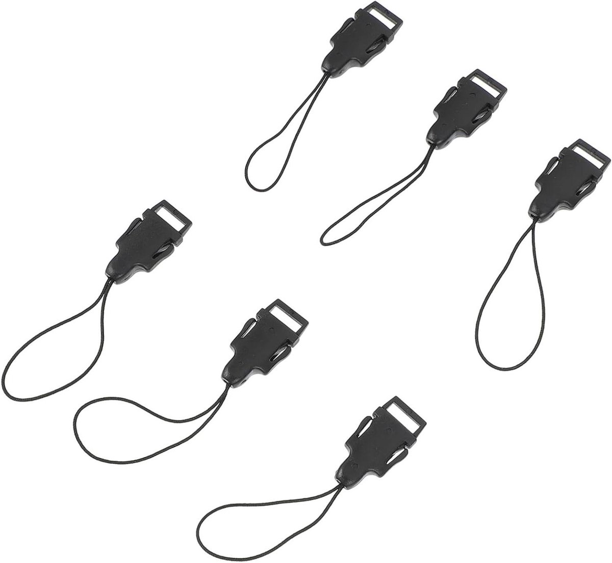 Camera Strap Connectors - Quick Release Clips - Fotografie Accessoires - Eenvoudige Installatie - 20 Stuks - Zwart