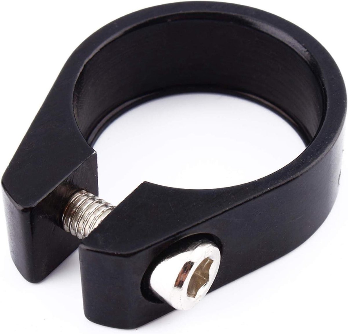 Zadelpen Klem - Fietsonderdeel - Zadelpositie Fixeren - Aluminium Legering - 28.6mm Buisdiameter - Zwart
