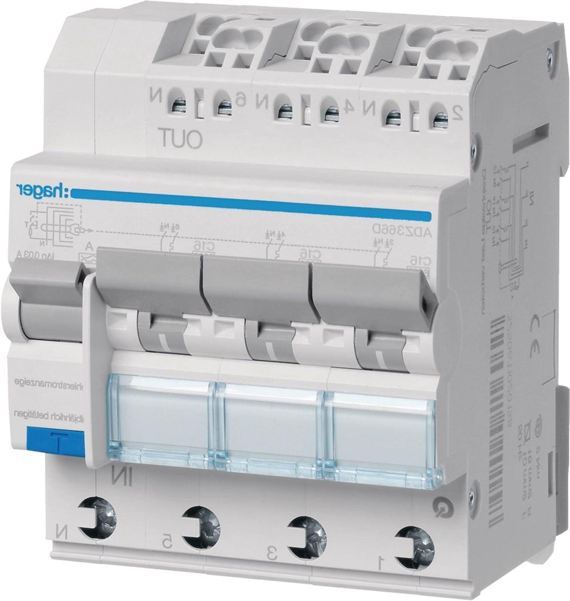 Adapter - Verbindingsstuk - Elektrisch Aansluiten - Enkelfasig - Klein - Wit