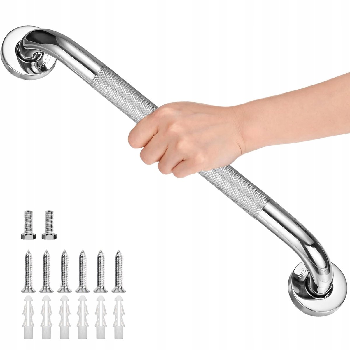 Chroom Badkamergreep 30cm - Veiligheid & Stabiliteit
