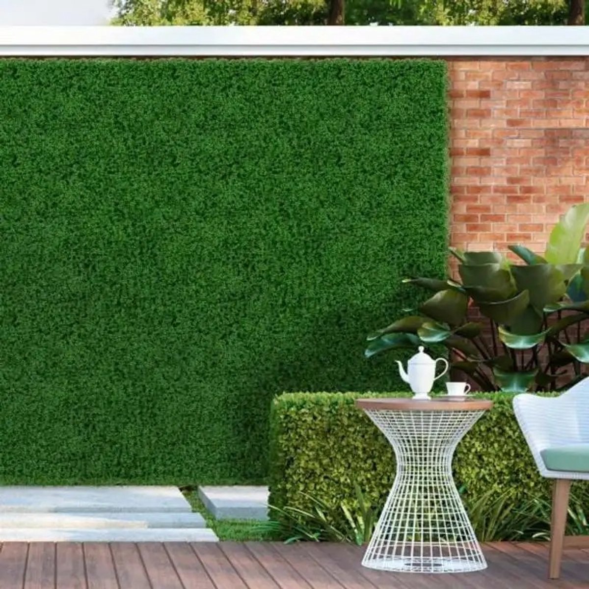 Dailygoods 12 stuks 20 x 20 inch kunstgras wandpanelen voor tuin, balkon, groen - AliExpress 15