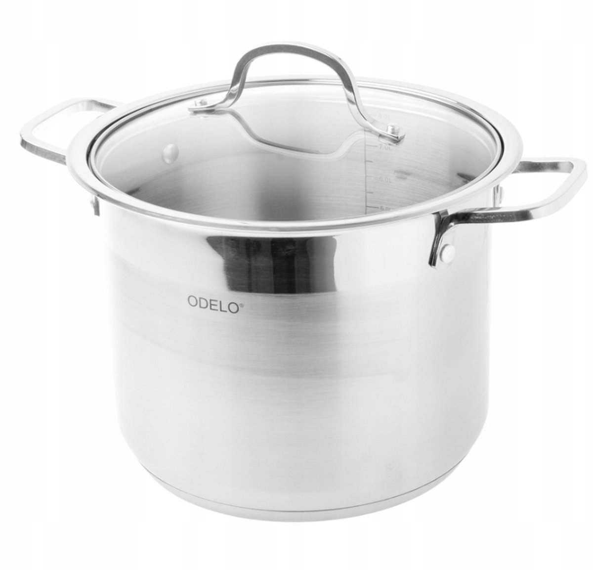 Odelo Hoge Pan met Deksel - 24 cm / 9L - Roestvrij Staal