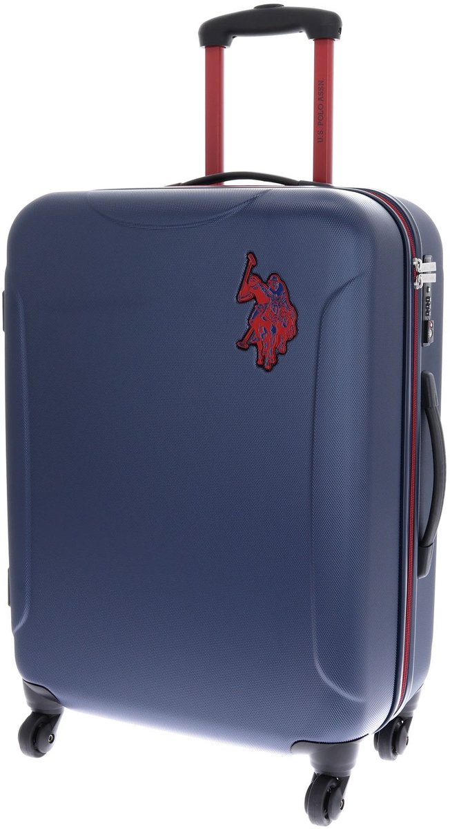 U.S. POLO ASSN. trolley NewLeader Hard Case Trolley Blue donkerblauw 65cm