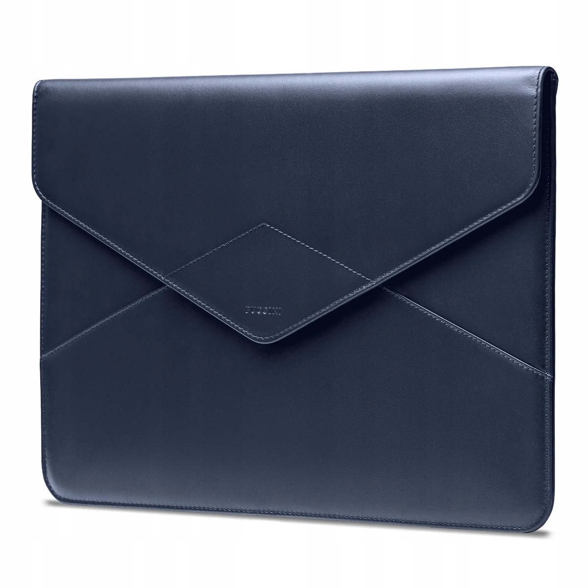 PUCCINI Leren Laptoptas 13 inch - Navy Blauw