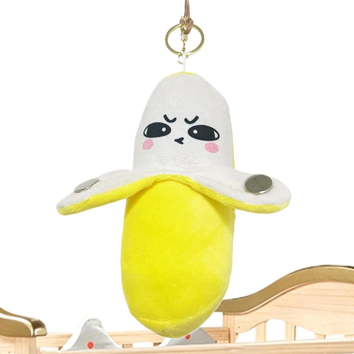 Muzikale Pluche Knuffel - Interactieve Banaan - Muzikaal Leren - Aanraakgevoelig Piano - 16 cm - Geel