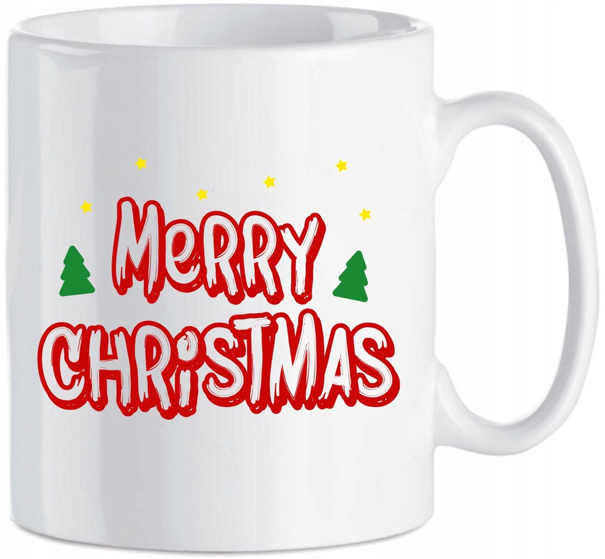 Kerstmok Keramiek 330ml - Vrolijk kerstcadeau