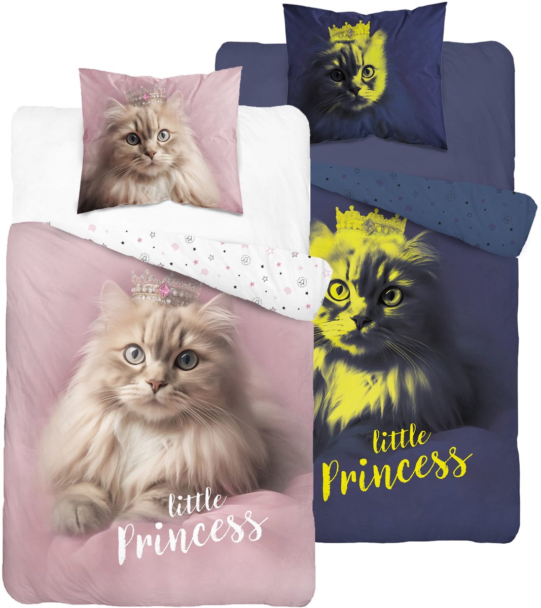 Glow-in-the-dark Katoenen kinderbeddenset 140x200 cm