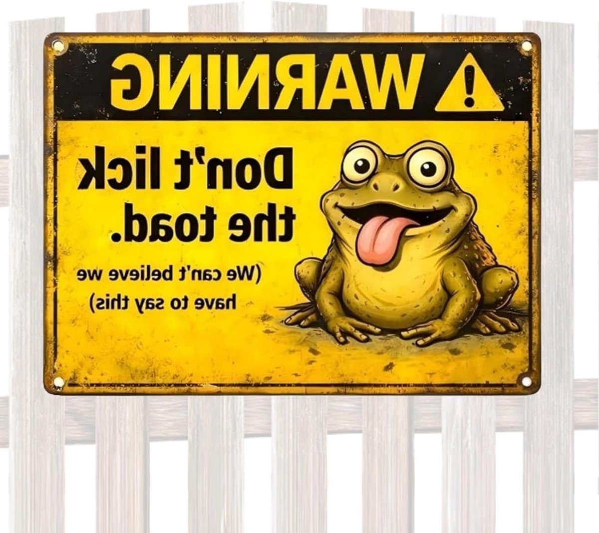 Grappige Tuinborden - Decoratie Buiten - Tuin Verfraaien - Weerbestendig Materiaal - 12.5 x 18.5 cm - Meerdere Kleuren