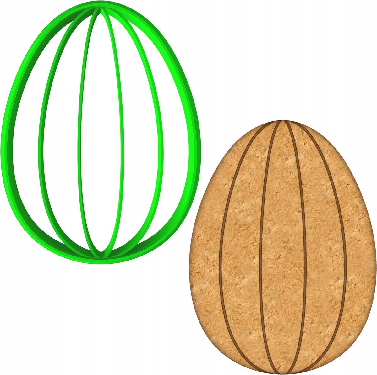 Paasei Koekjesvorm - 8cm - Bakvorm voor Koekjes en Ontbijtkoek