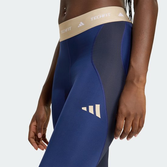 Adidas Performance Techfit Color Block 7/8 Workoutlegging - Dames - Blauw van Adidas — afbeelding 4