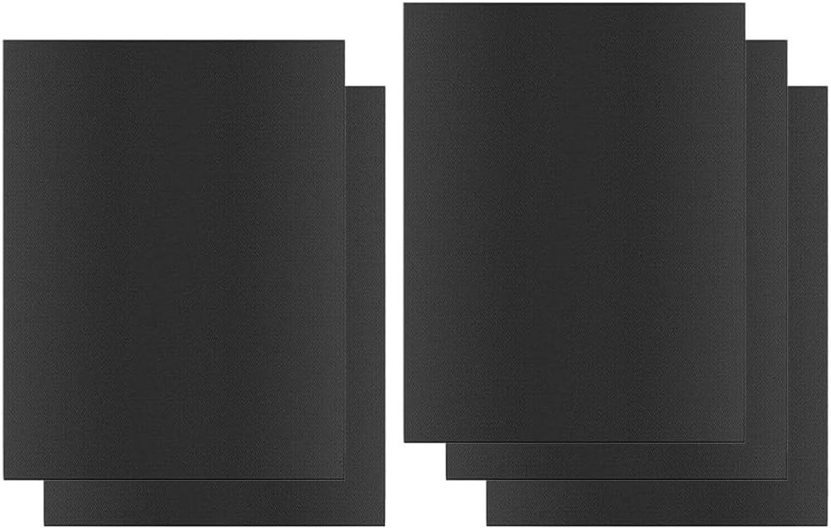 Set van 5 antiaanbak bakmatten voor oven en grill, robuuste teflon-inzetstukken, ideaal voor BBQ en bakken, 33 x 40 cm