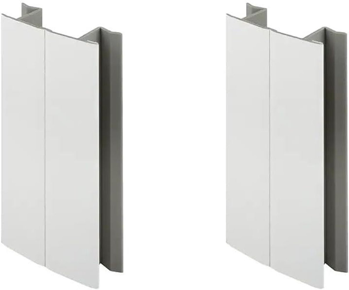 Plint Connectoren - Keuken Sokkel - Meubels Afwerken - Eenvoudige Montage - 100 mm - Wit