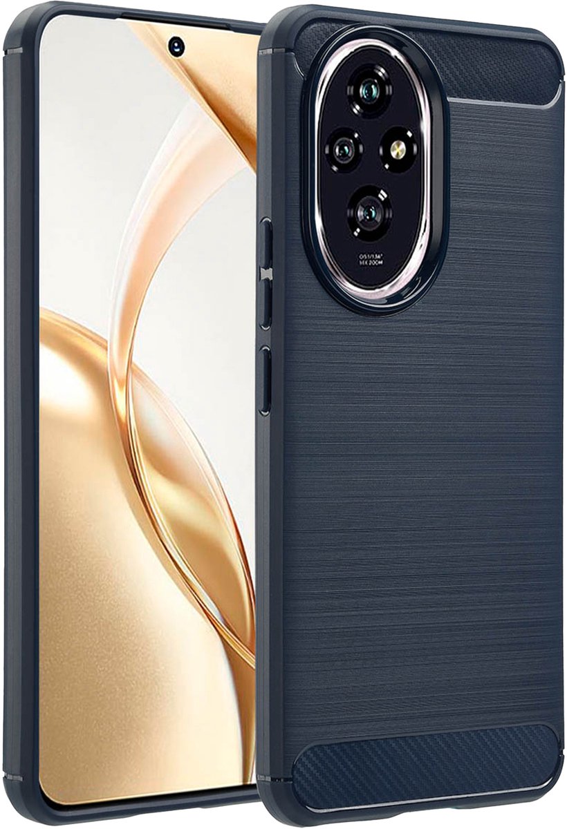 imoshion Hoesje - Geschikt voor Honor 200 - Brushed Backcover - Donkerblauw