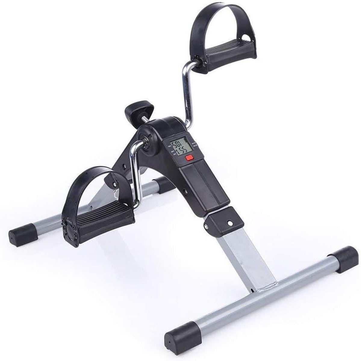 Pedaaltrainer - Mini Hometrainer - Thuis Fitness - Opvouwbaar Digitaal Display - 53x36x33cm - Zwart