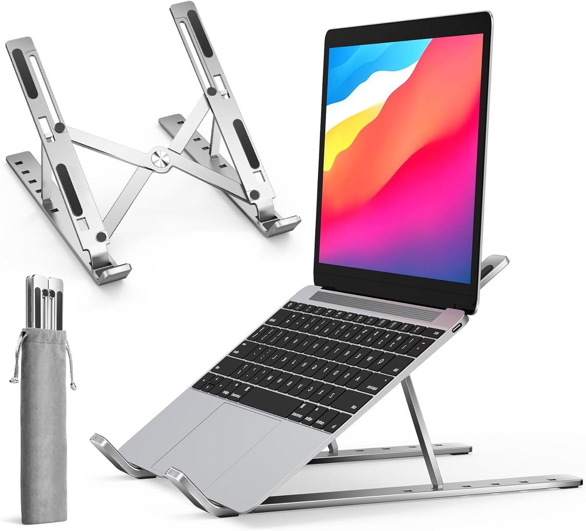 Laptop Standaard Verstelbaar - Opvouwbaar - Verhoger - Laptop verhoging