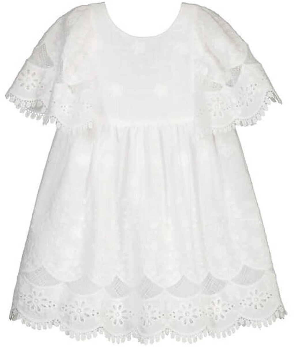 Mayoral witte broderie jurk