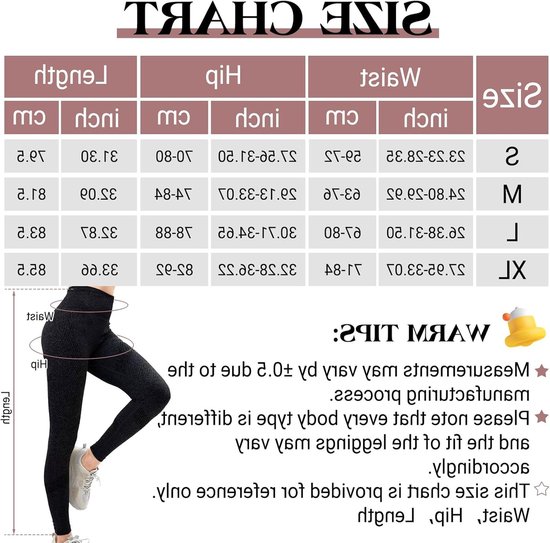 Dames Leggings voor Anti Cellulite, Hoge Taille, Naadloos en Ondoorschijnend, Ideaal voor Yoga, Pilates en Fitness, Compressie en Push Up Effect (XL) — afbeelding 2