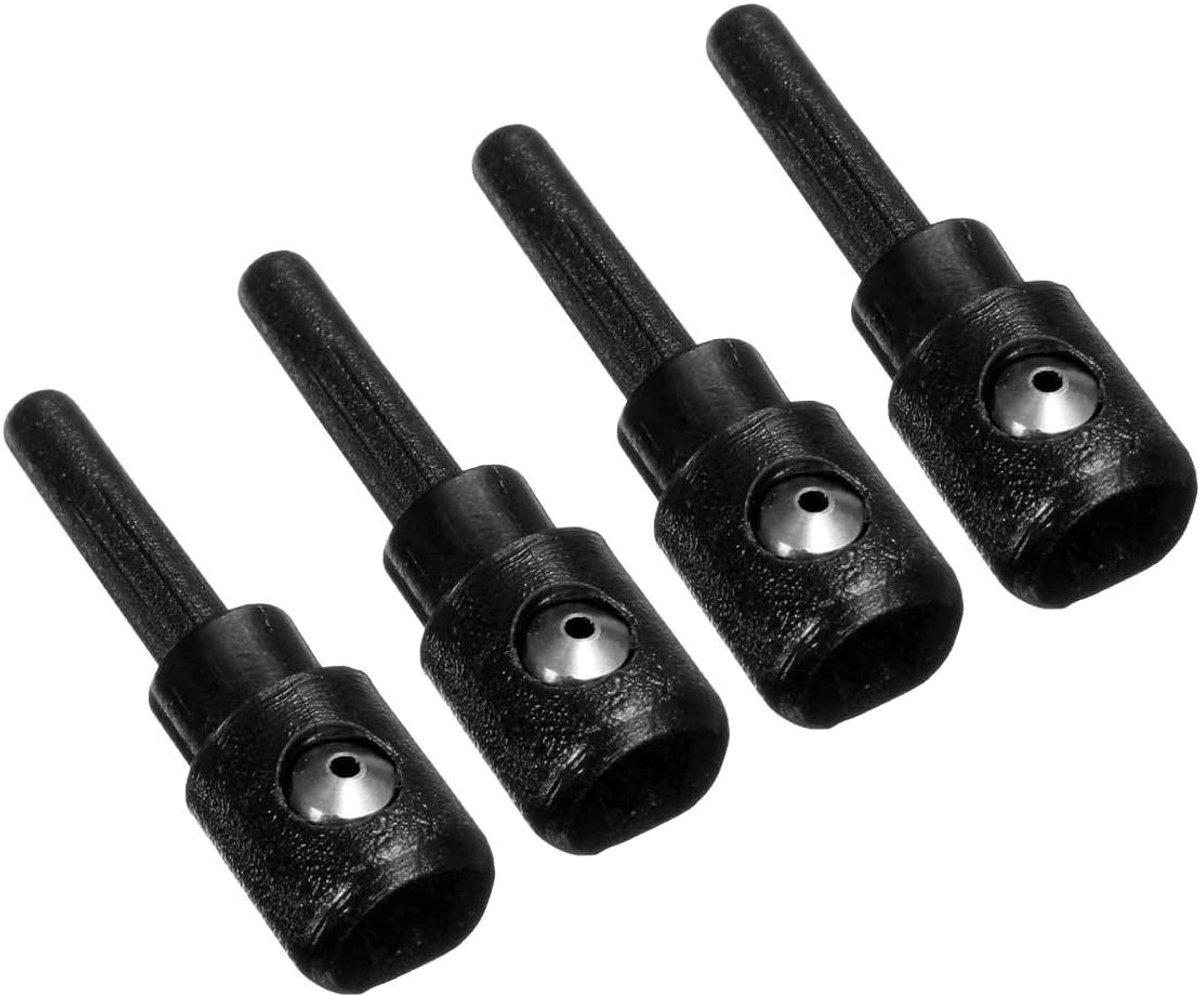 Ruitenwissersproeiers 4 Stuks - Wasmondstuk Auto - Voorruit Reinigen - Universele Pasvorm - 2.2x0.6cm - Zwart