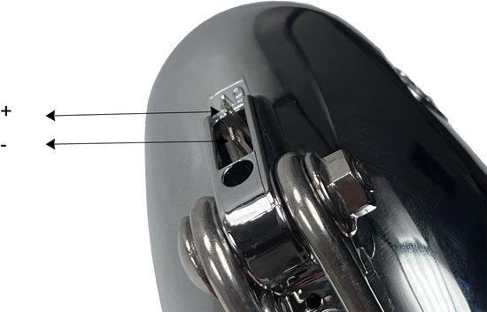 Fiets koplamp - Retro lamp - Veilig Fietsen - Met zijlicht - 15 lux - Chroom — afbeelding 2